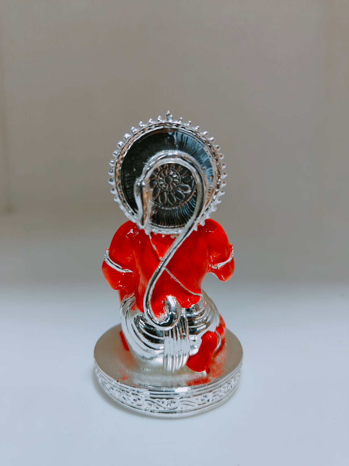 Silver Plated Hanuman Ji Statue: Perfect for Car Dashboard and Gifting (100 GM)