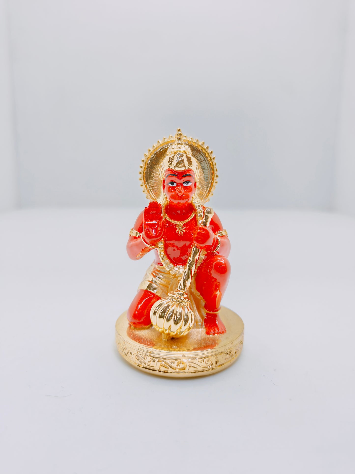 Gold Plated Hanuman Ji Statue: Perfect for Car Dashboard and Thoughtful Gifting (100 GM)