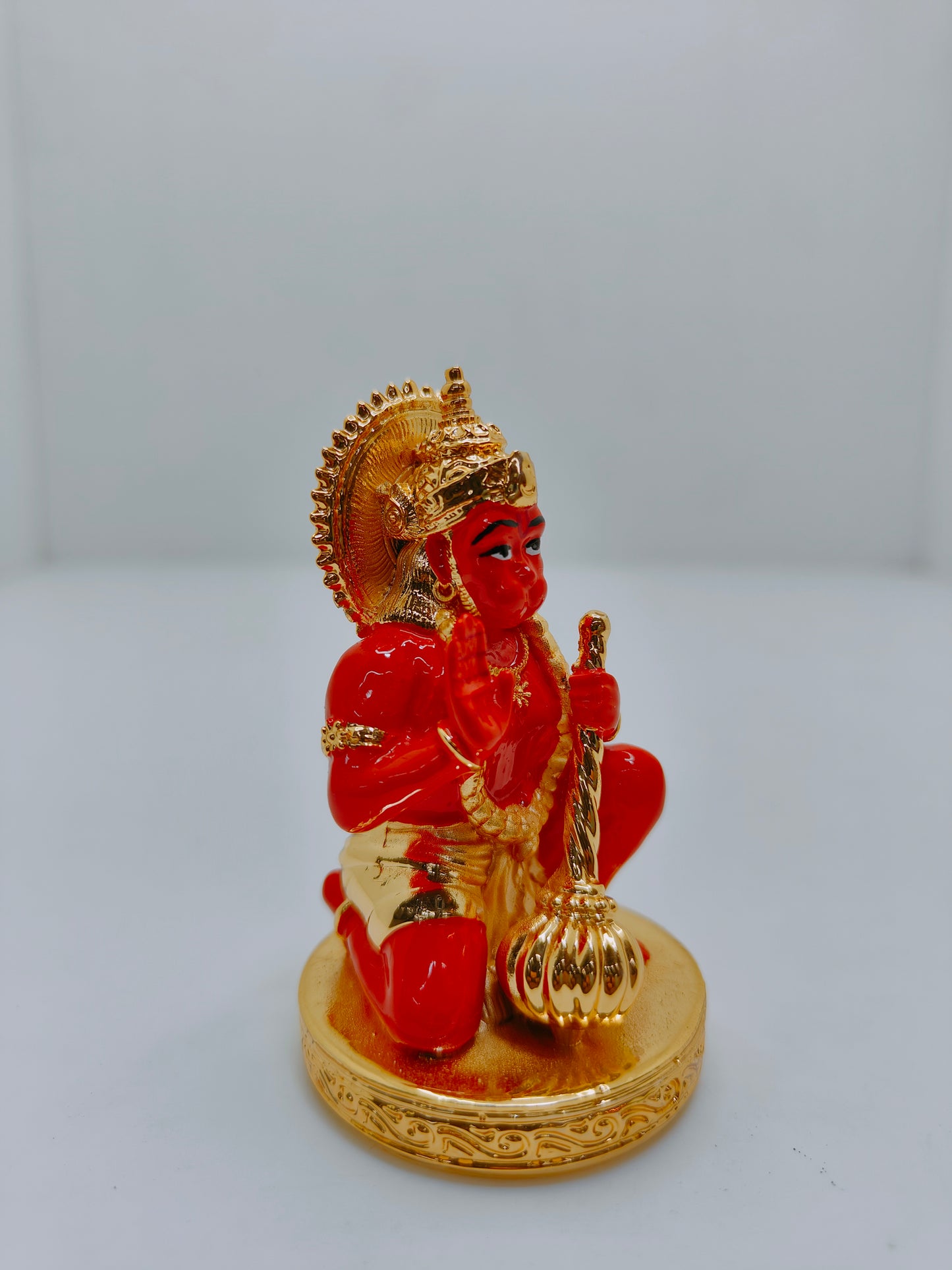 Gold Plated Hanuman Ji Statue: Perfect for Car Dashboard and Thoughtful Gifting (100 GM)