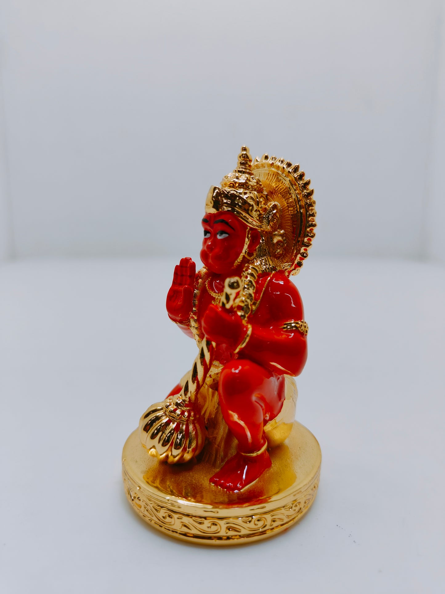 Gold Plated Hanuman Ji Statue: Perfect for Car Dashboard and Thoughtful Gifting (100 GM)