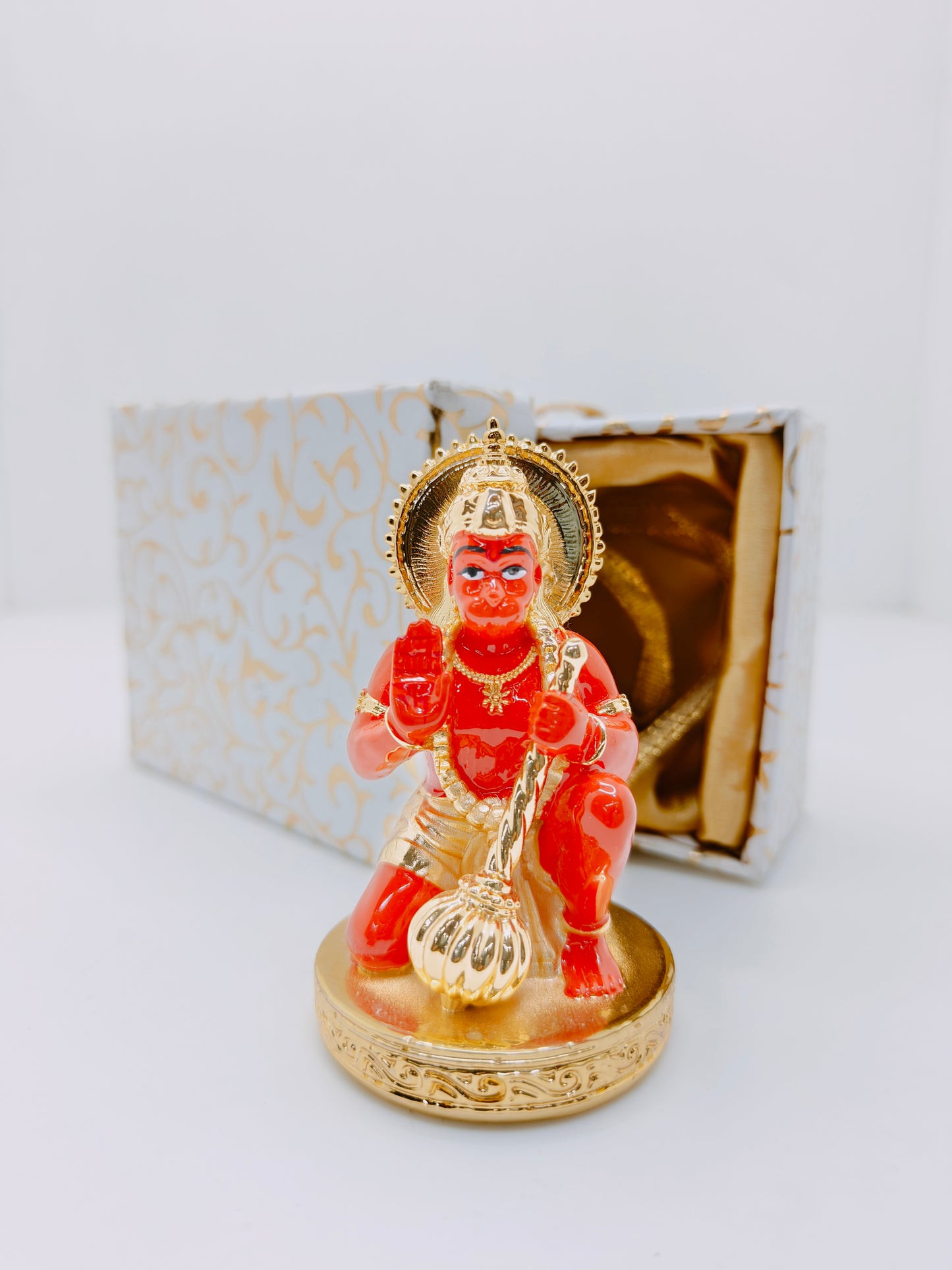 Gold Plated Hanuman Ji Statue: Perfect for Car Dashboard and Thoughtful Gifting (100 GM)