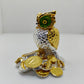 Gold and Silver Plated Owl: Majestic Charm in 3 Inches