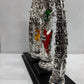 Premium Radha Krishna: Silver Plated Matt Finish with Antique Touch (17 Inches)