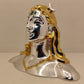 Gold and Silver Plated Shiva (Aadiyogi): Divine Fusion of Gold and Silver (4.5 Inches)