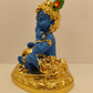 Gold Plated Makhan Chor Krishna: Divine Charm in 4 Inches