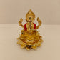 Gold Plated Lotus Ganpati: Divine Elegance in Gold (3.25 Inches)