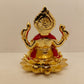 Gold Plated Lotus Ganpati: Divine Elegance in Gold (3.25 Inches)