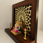 Gold Plated Ganesha Temple: Divine Abode of Lord Ganesha (9.10 Inches)