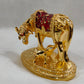 Cow calf gold plated l vastu kamadhenu l gau mata murti