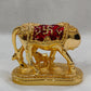 Cow calf gold plated l vastu kamadhenu l gau mata murti