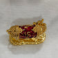 Cow calf gold plated l vastu kamadhenu l gau mata murti