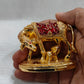 Cow calf gold plated l vastu kamadhenu l gau mata murti