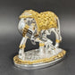 Kamdhenu Cow with Calf Idol I Gold and Silver Plated kamdhenu I Kamdhenu Statue for vastu