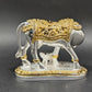 Kamdhenu Cow with Calf Idol I Gold and Silver Plated kamdhenu I Kamdhenu Statue for vastu