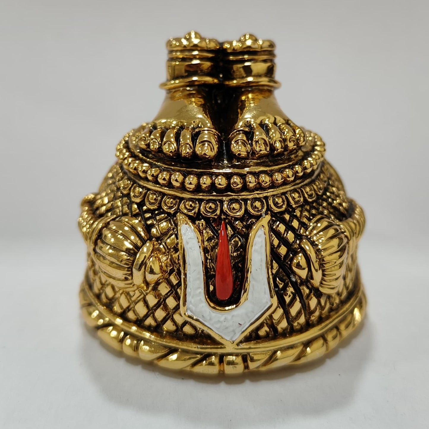 "Pure 24K Gold Plated & Pure 999 Silver Plated Hanuman Ji Charan Paduka With Antique Finish