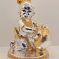 Premium Quality Gold And Silver Plated Krishna Matki Makhan Chor 7.5 Inch