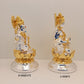 Premium Quality Gold and Silver Plated Ganpati and Laxmi 5 & 6 Inch