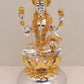 Premium Quality Gold and Silver Plated Ganpati and Laxmi 5 & 6 Inch