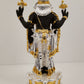 Gold And Silver Plated Lord Tirupati Balaji With Diamond 6 Inch