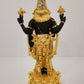 Gold Plated Lord Tirupati Balaji With Diamond  6 Inch