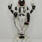 999 Silver Plated Lord Tirupati Balaji Statue With Diamond 10 Inch