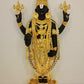 Gold Plated Lord Tirupati Balaji Statue With Diamond 12 Inch