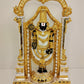 Pure Gold And 999 Silver Plated Arch Tirupati Balaji Statue 8.5 Inch